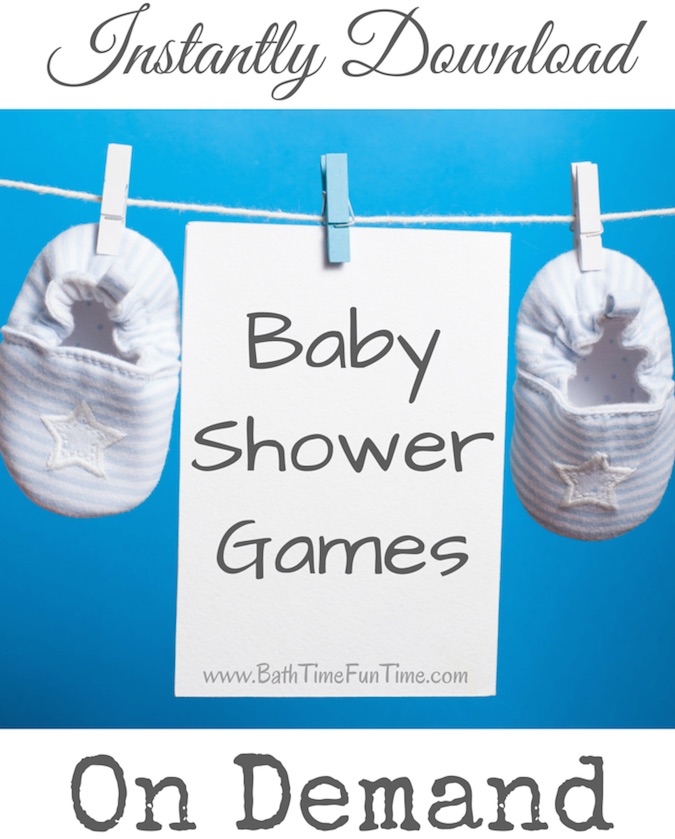 Printable Baby Shower Games Bath Time Fun Time