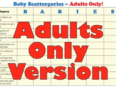 adult free baby shower game