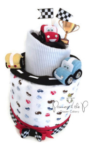 baby shower cars diaper cake