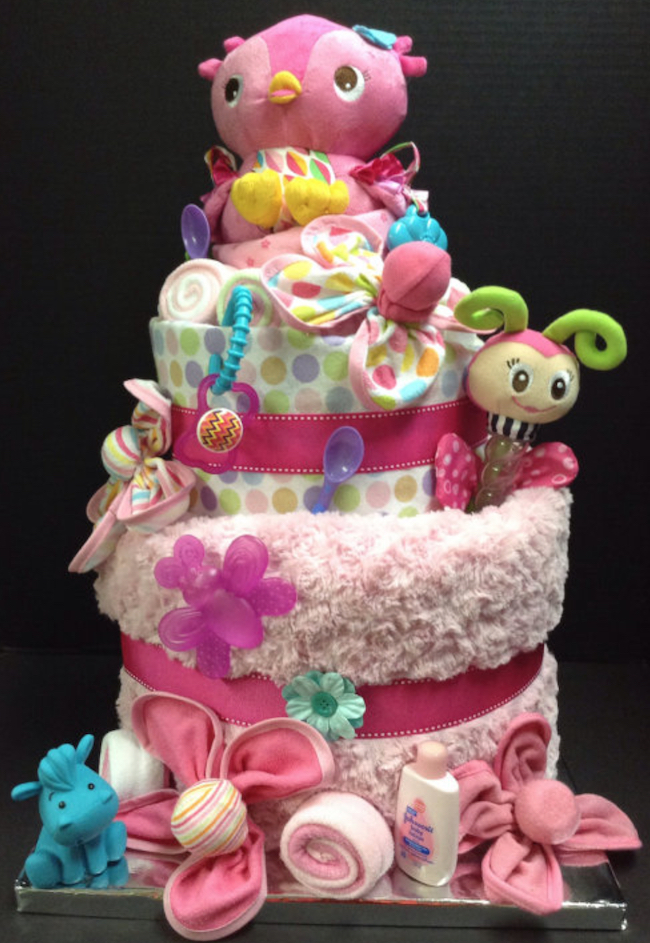 baby shower diaper cake 2