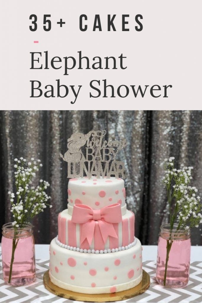 The BEST Elephant Baby Shower Cakes to inspire you for your elephant baby shower theme - including cake toppers, boy elephant, girl elephant & neutral. #elephantbabyshower #babyshowercakes #elephantcake #elephantprintable #elephanttheme #girlelephantshower #pinkbabyshower #girlbabyshower