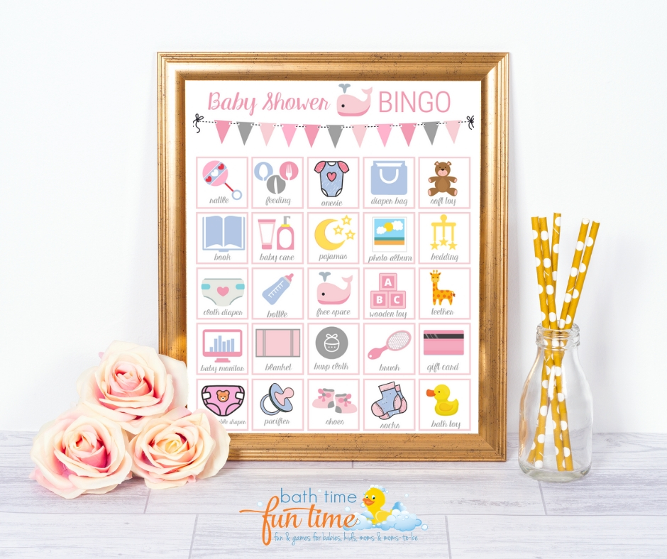 Cute & modern whale baby shower game pink! Printable baby bingo whale game perfect for whale theme baby shower. Super fun baby shower game for your guests - a modern twist on the classic bingo game. Made just for whale baby showers with up to 80 printable baby shower bingo cards - all unique & easily printable for you! #whaleshower #whalebabyshower #babybingo #babyshowerbingo #babyshowerprintable #babyshowergame #babyshowergames 