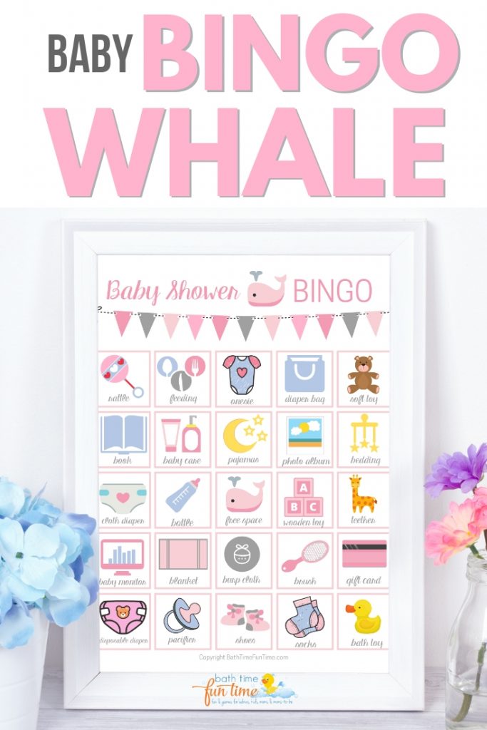 Cute & modern whale baby shower game pink! Printable baby bingo whale game perfect for whale theme baby shower. Super fun baby shower game for your guests - a modern twist on the classic bingo game. Made just for whale baby showers with up to 80 printable baby shower bingo cards - all unique & easily printable for you! #whaleshower #whalebabyshower #babybingo #babyshowerbingo #babyshowerprintable #babyshowergame #babyshowergames 