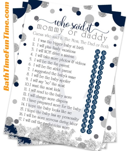 whale baby shower game printable