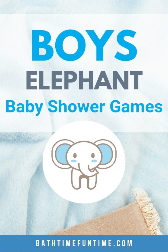 Elephant baby shower games perfect for baby boys or baby girls even if you're not having the entire elephant baby shower theme!
