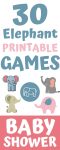 25 Cutest Printable Baby Shower Games Elephant Games - Print &amp; Play