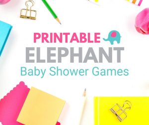 printable elephant baby shower games - Bath Time Fun Time