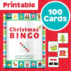 printable christmas bingo cards game